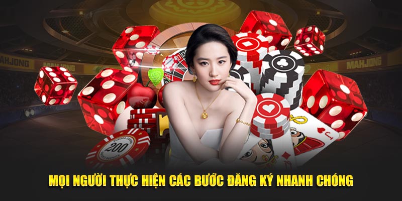 Mọi người thực hiện các bước đăng ký nhanh chóng